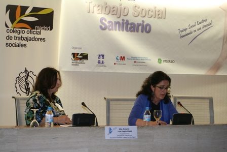 Charo Ruiz Yague y Agustina Crespo, Secretaria COTS que presentó las Conclusiones y cerró la Jornada