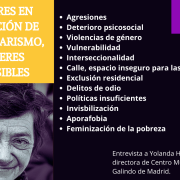 Post sobre Mujeres sin hogar, mujeres invisbles