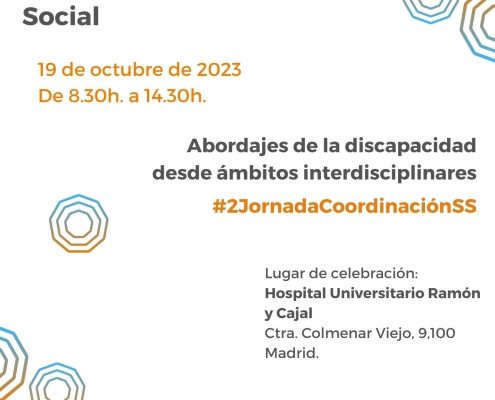 Jornada organizada por el Colegio Oficial de Trabajo Social de Madrid y la Dirección General de Coordinación Sociosanitaria de la Comunidad de Madrid el 19 de octubre de 2023.