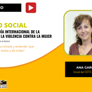En este vídeo, Ana García Martínez, vocal del Colegio Oficial de Trabajo Social de Madrid, expone cuáles pueden ser las medidas que podrían generar un cambio de tendencia en el marco del Día Internacional de la eliminación de la violencia contra la mujer.