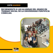 El pasado 22 de marzo de 2024 el Colegio Oficial de Trabajo Social de Madrid recibía a las estudiantes del Grado de Trabajo Social de la Universidad Pontificia Comillas.